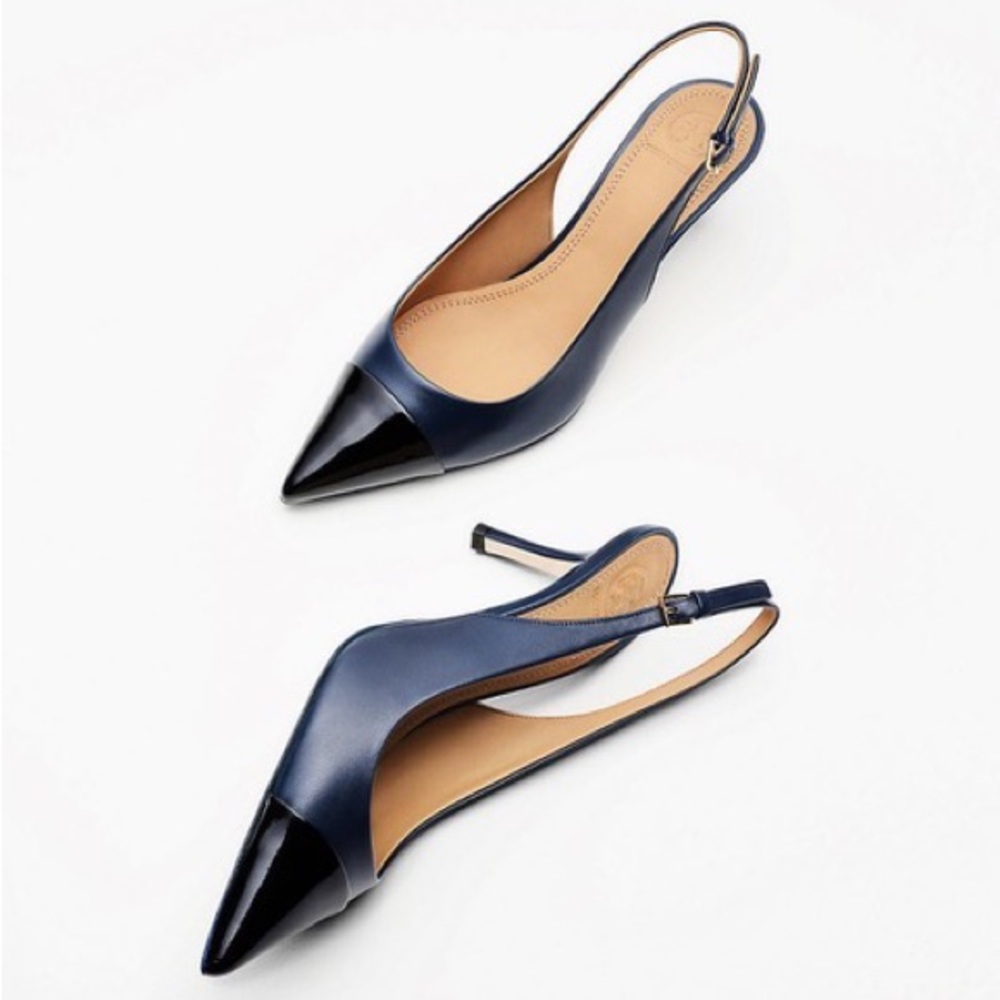 NEW Tory Burch Penelope 65mm Cap Toe Slingback Pump SIZE 9